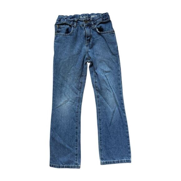 Youth Boys Childrens Place Stonewash Rinse Adjustable Tab Bootcut Jeans - Sz 8 - Picture 1 of 1